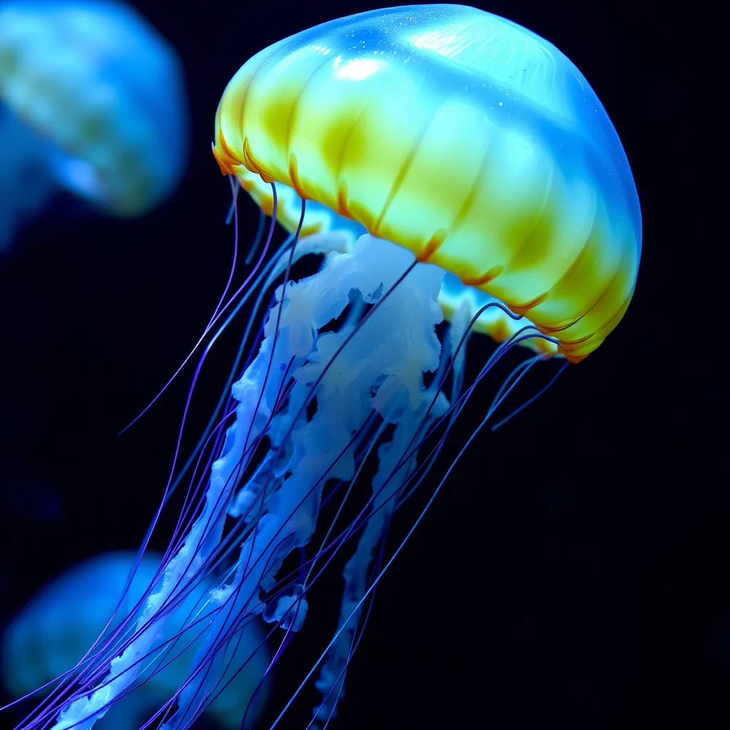 Medusas azul