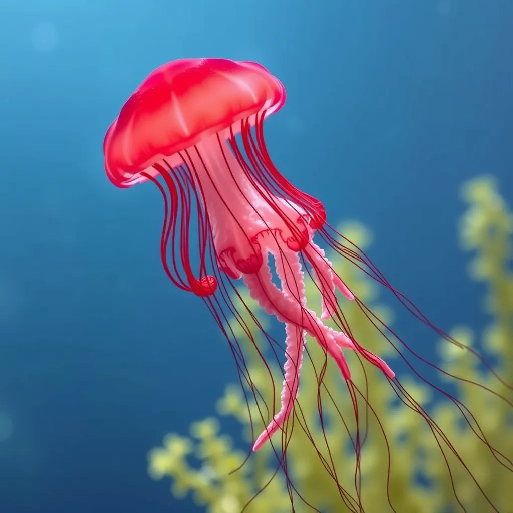 medusas rojas