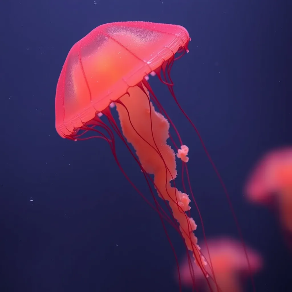 Medusas rojas