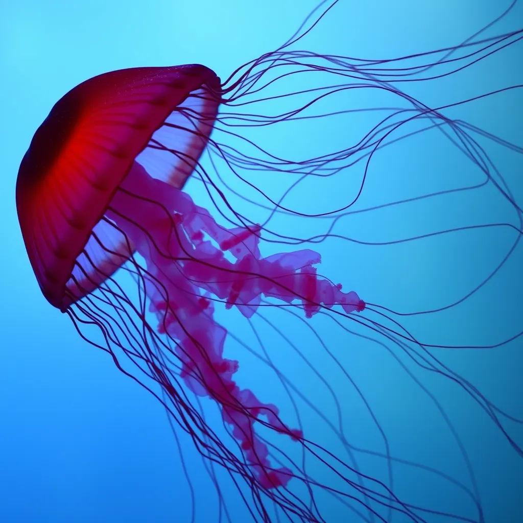 Medusas rojas